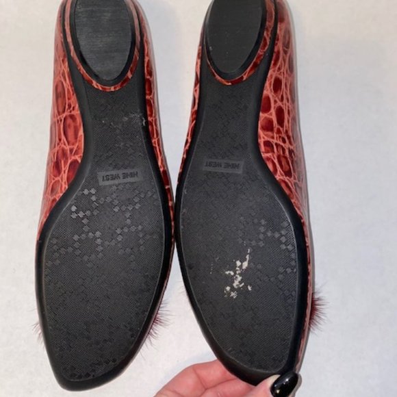 Nine West Women's flat shoe with furry tassels - Picture 3 of 4